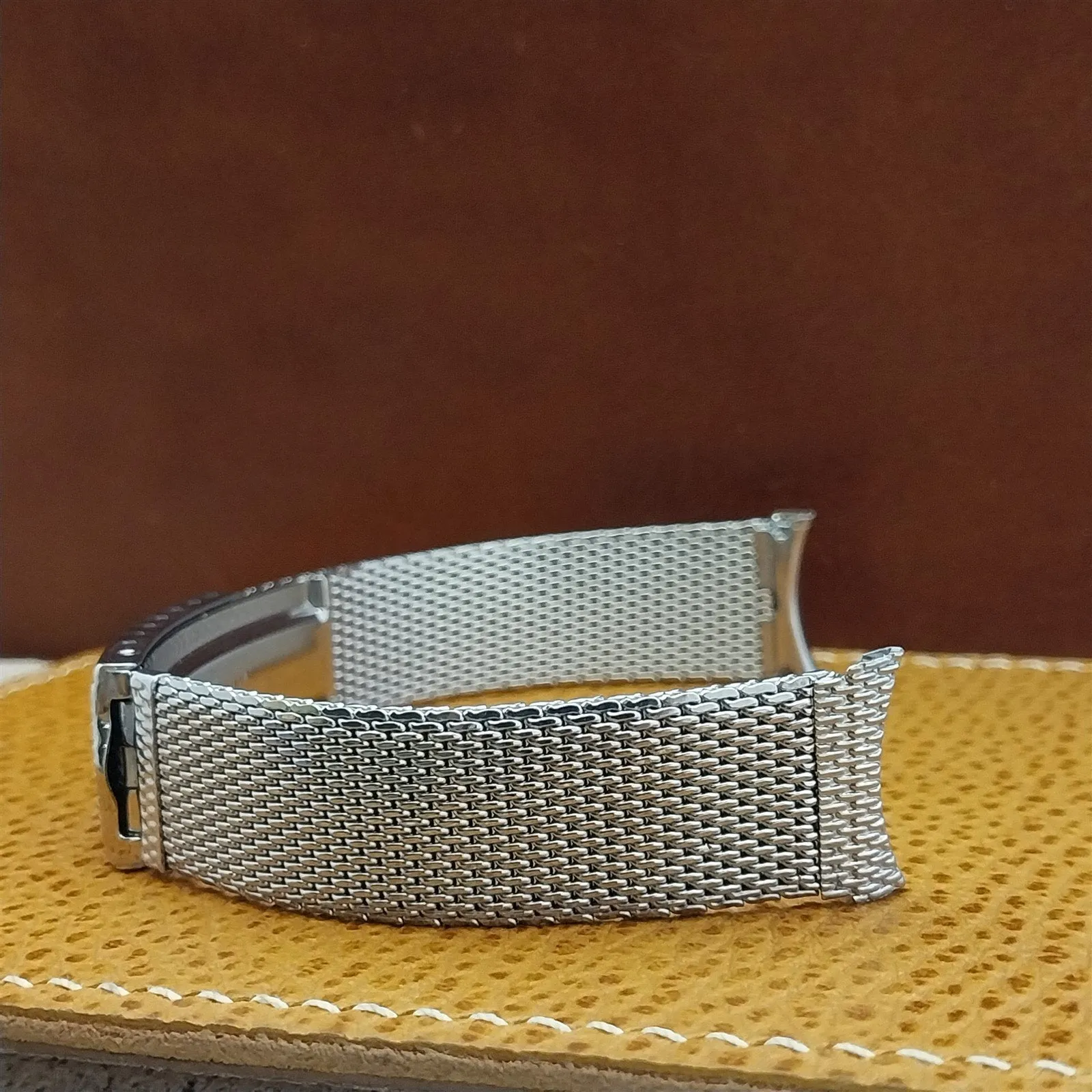 19mm 18mm Stainless Steel Mesh Kreisler Unused Classic 1960s Vintage Watch Band