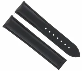 20MM LEATHER STRAP WATCH BAND FOR MAURICE LACROIX LC1008-SS001-130 MW BLACK