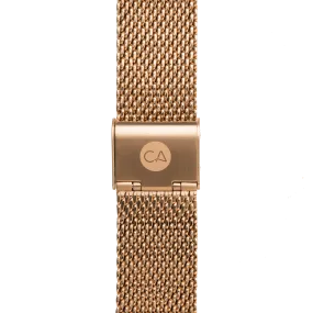 22mm Mesh Rose Gold