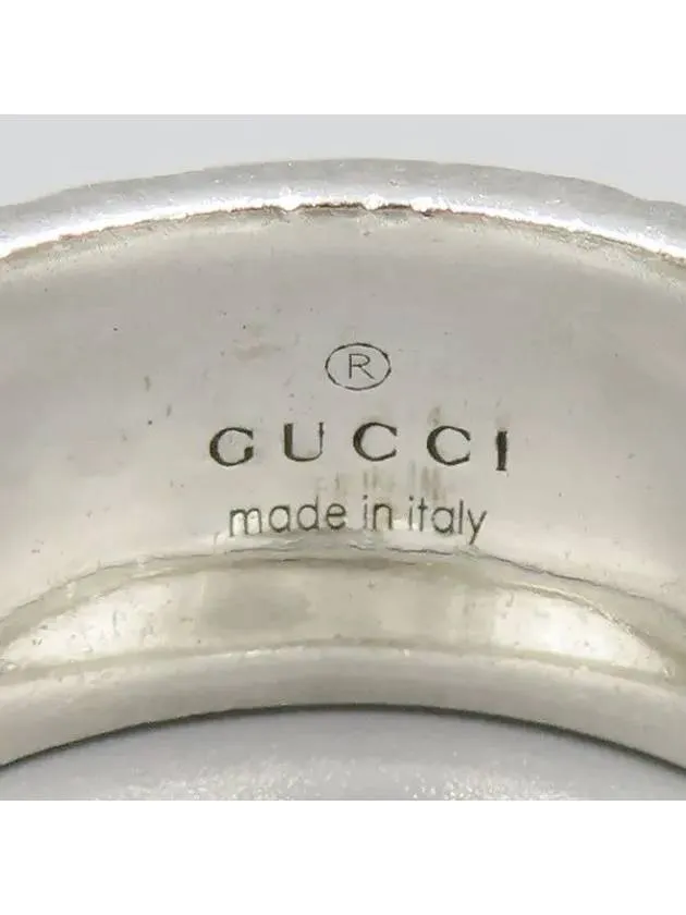 433571 Feline Head Slim Silver Ring No 18