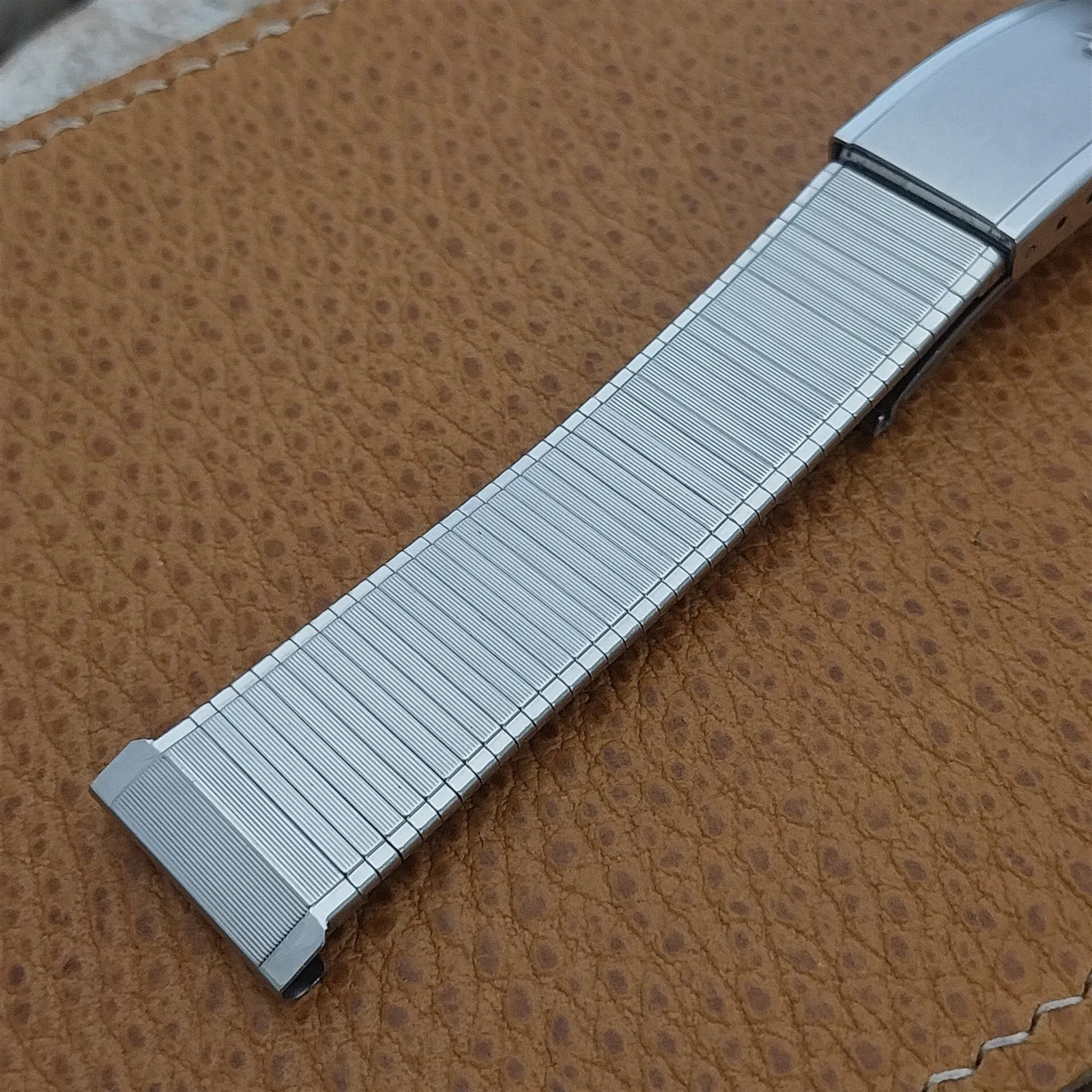 Accutron Stainless Steel nos Classic 1960s Vintage Watch Band 18mm 19mm 17.2mm