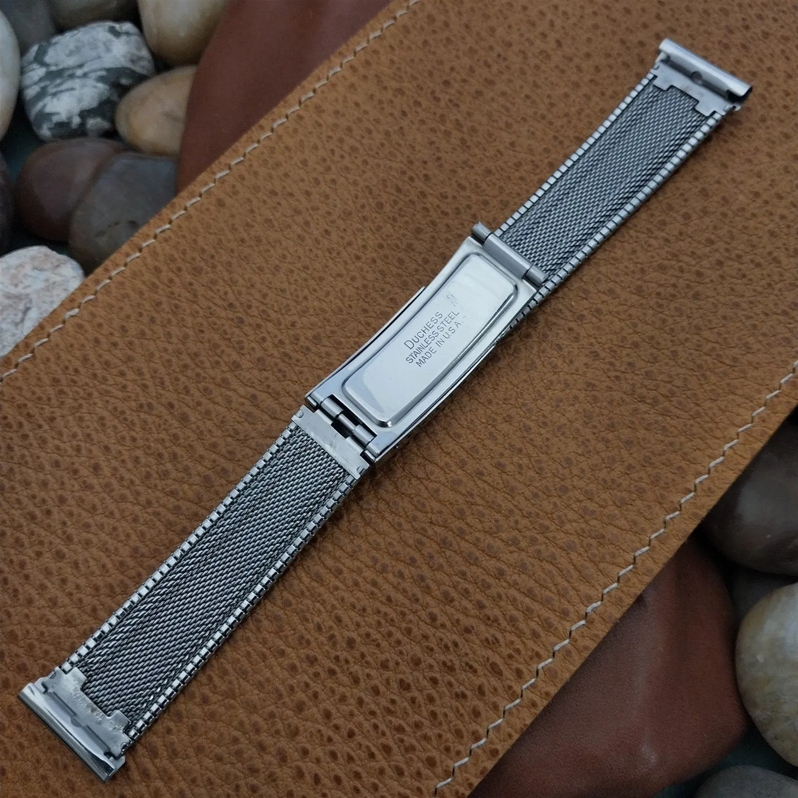 Accutron Stainless Steel nos Classic 1960s Vintage Watch Band 18mm 19mm 17.2mm