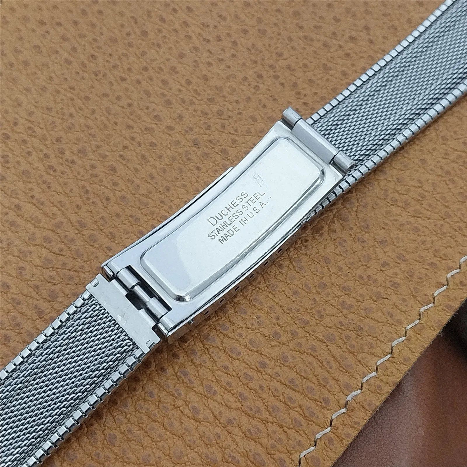 Accutron Stainless Steel nos Classic 1960s Vintage Watch Band 18mm 19mm 17.2mm