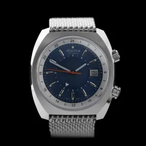 Alpina - 2021 Startimer Heritage GMT Blue