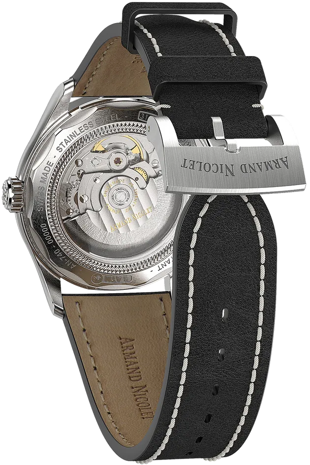 Armand Nicolet Men's Watch M02 Date 41mm Black A740A-NR-P140NR2