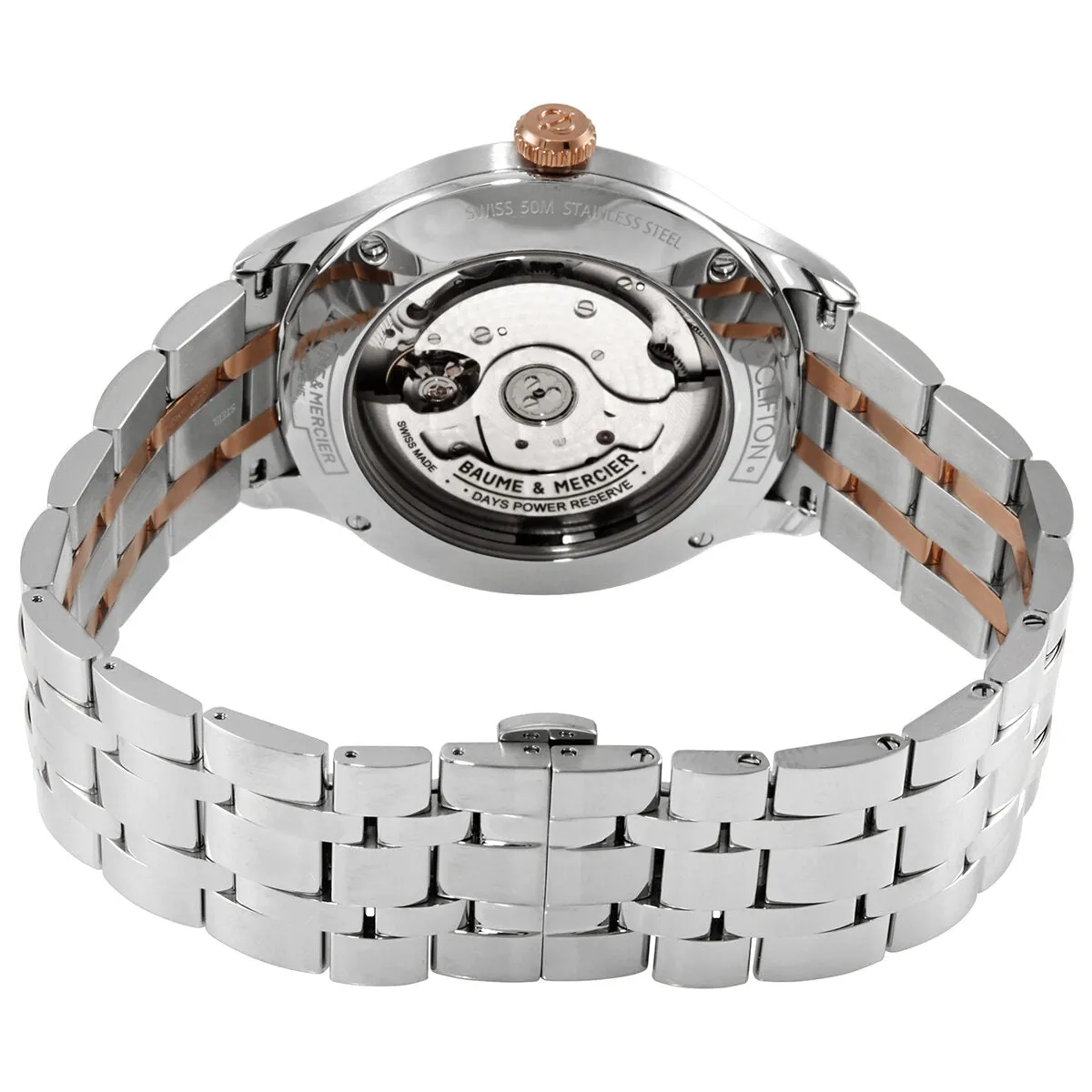 Baume et Mercier Clifton Automatic White Dial Men's Watch 10458