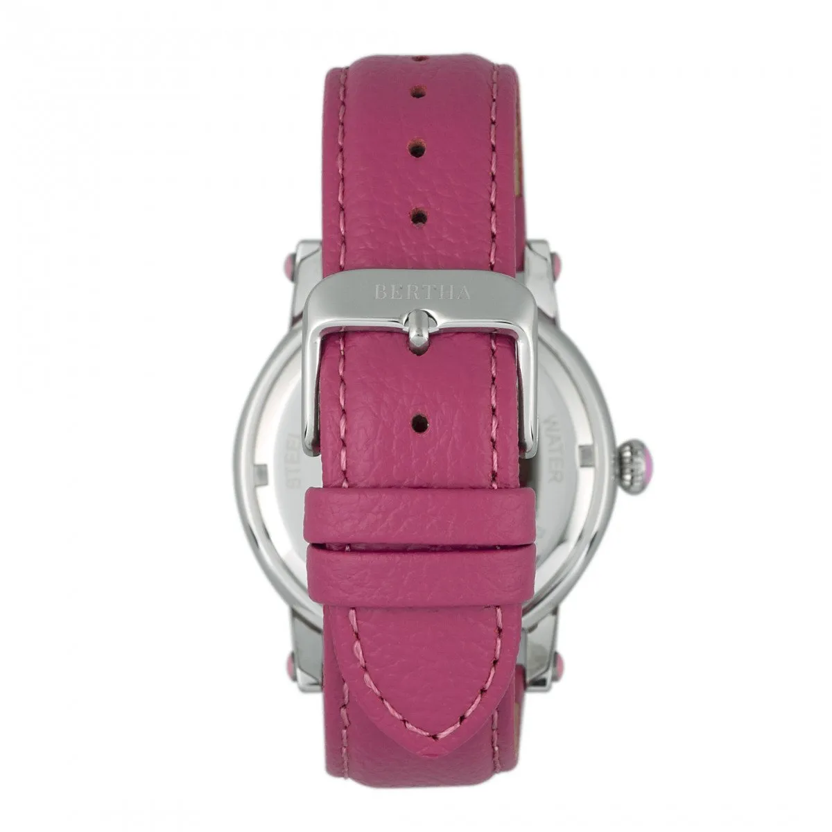 Bertha Gisele MOP Leather-Band Ladies Watch