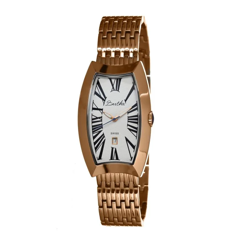 Bertha Laura Ladies Swiss Bracelet Watch w/Date