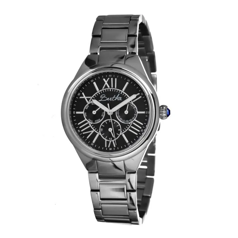 Bertha Rachel Ladies Bracelet Watch w/Day/Date