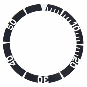 BEZEL INSERT FOR SEIKO 5 WATCH AUTOMATIC DIVER SNZ5K1 SBCZ011 WATCH BLACK