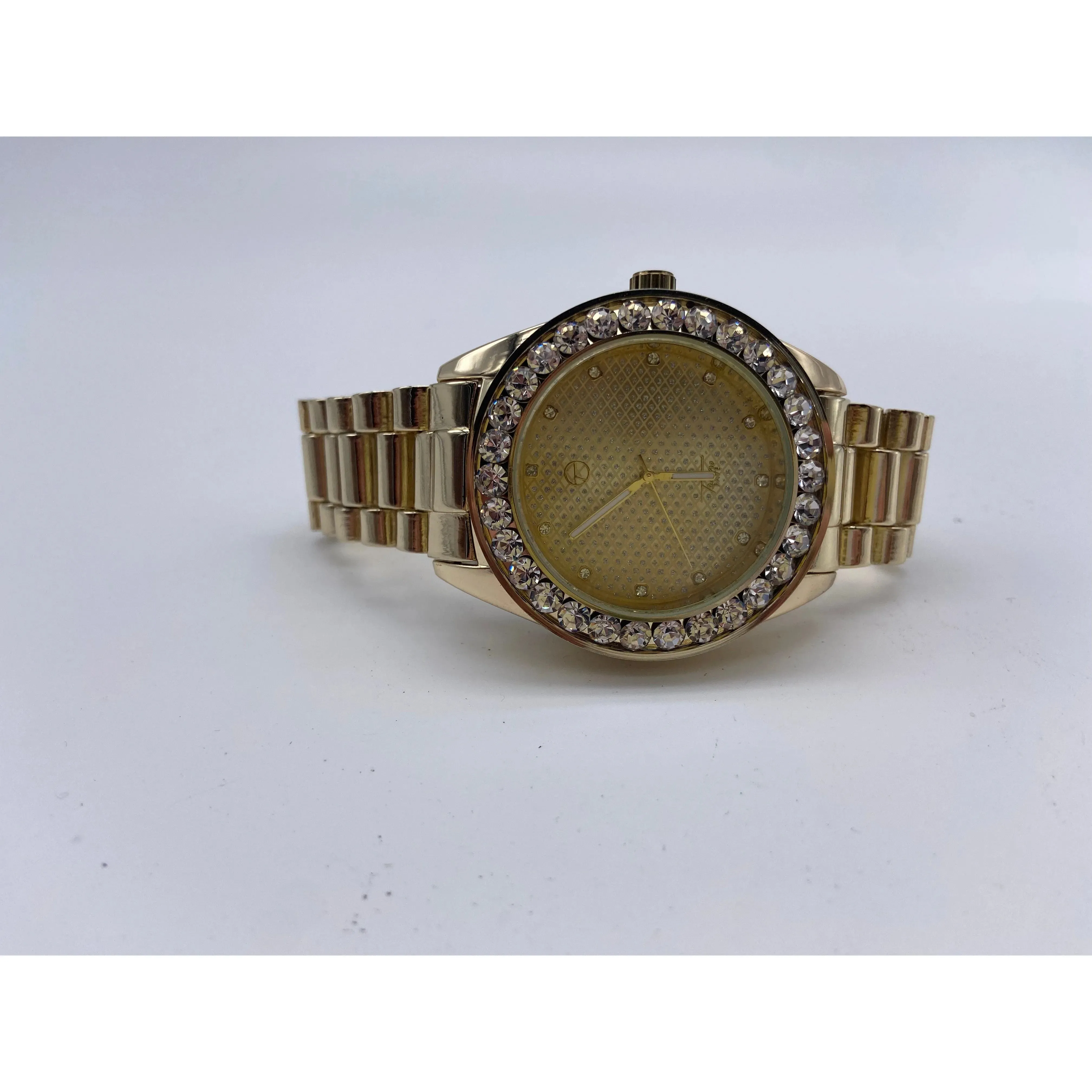 Big Diamond Rimed Watch