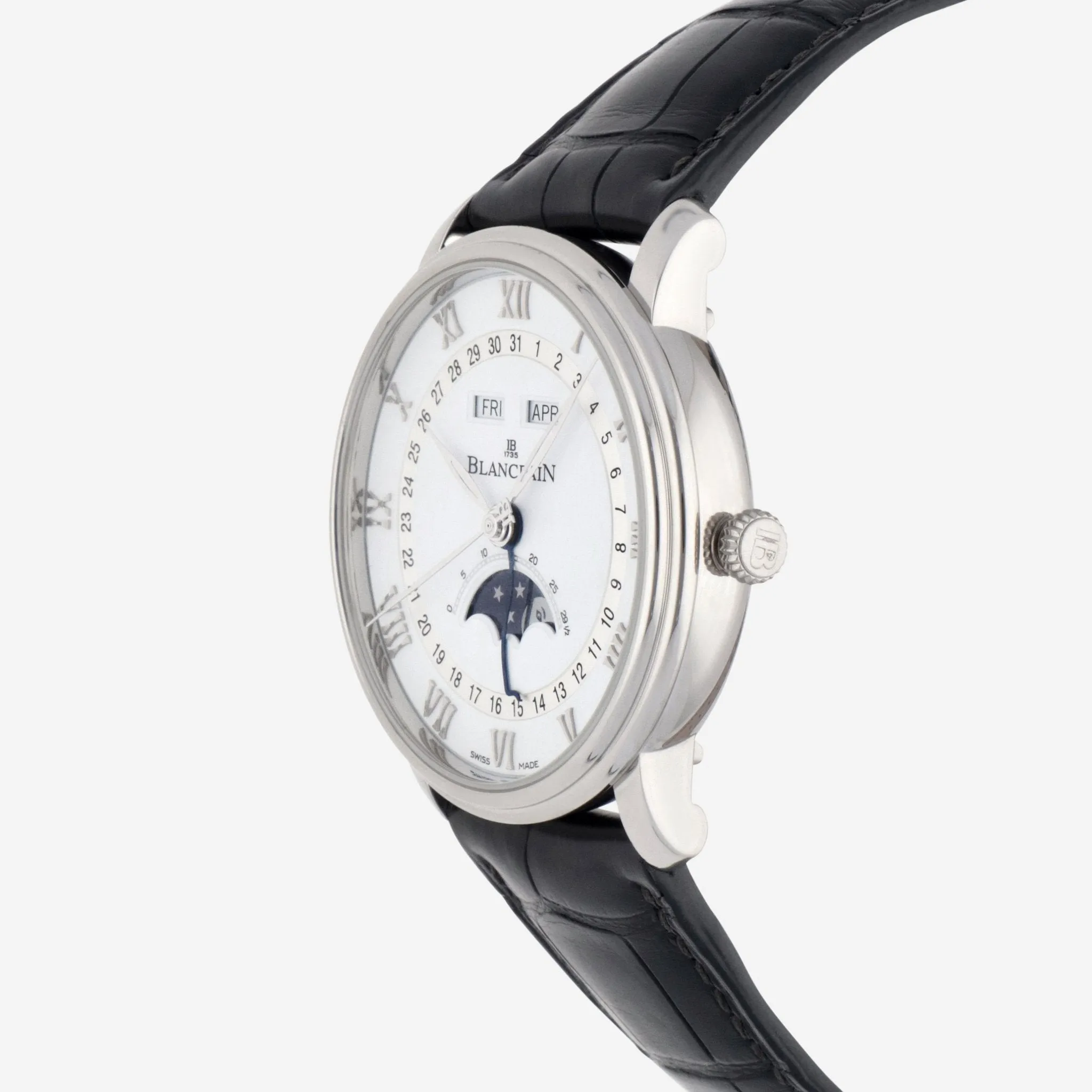 Blancpain Villeret Moonphase & Complete Calendar Stainless Steel Automatic Men’s Watch 6654A-1127-55B