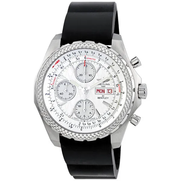 Breitling Bentley GT Silver Dial Chronograph Automatic Men's Watch A1336313-G680BKRD A1336313/G680