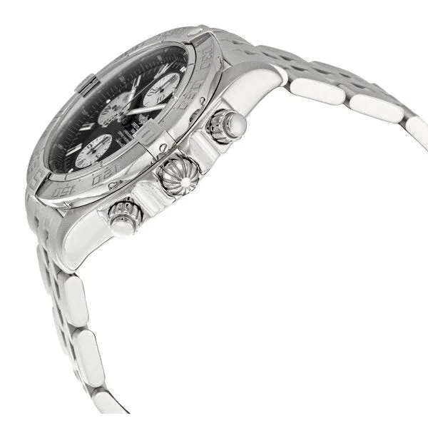 Breitling Chrono Galactic Black Dial Men's Watch SS A1336410-B719