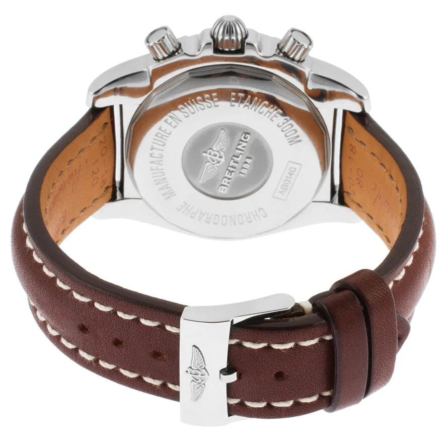 Breitling Chronomat 41 Chronograph Brown Dial Brown Leather Men's Watch BRSLT AB014012-Q583