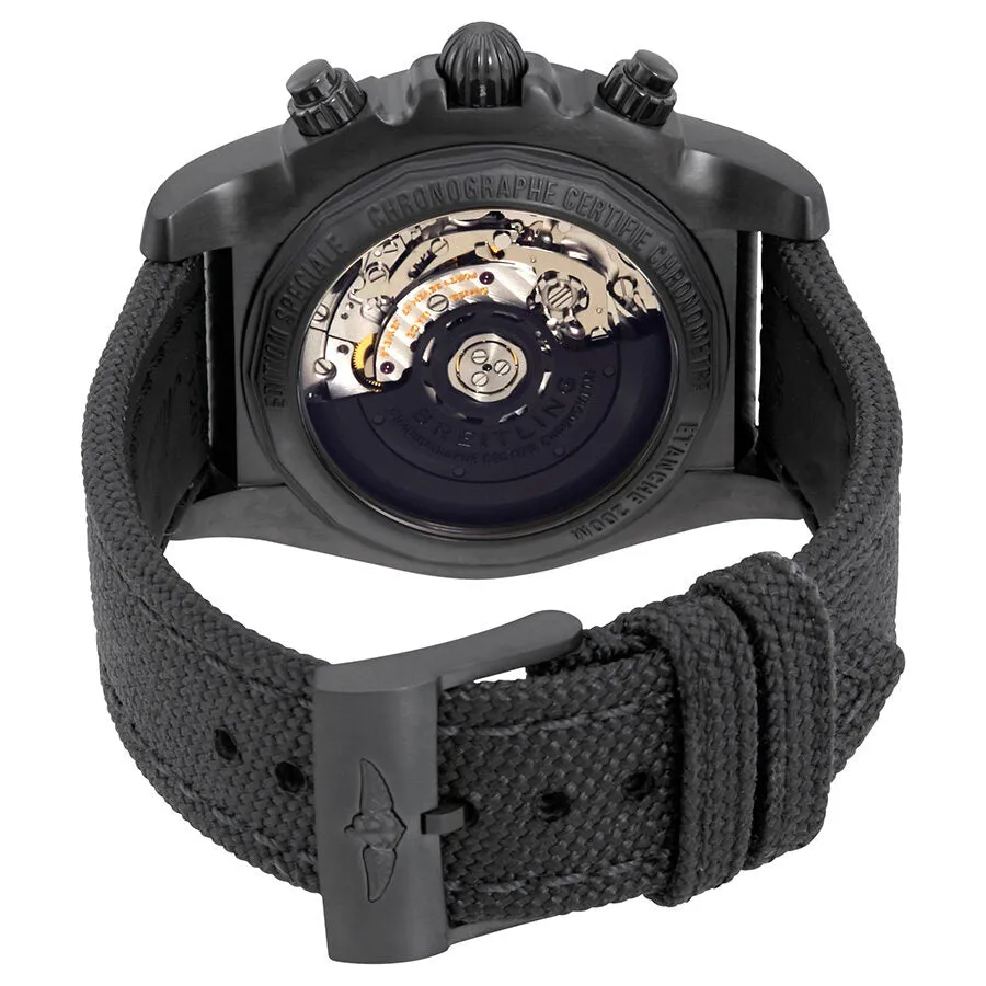 Breitling Chronomat 44 Black Dial Automatic Men's Watch MB0111C3-BE35GCVT MB0111C3-BE35-109W-M20BASA.1