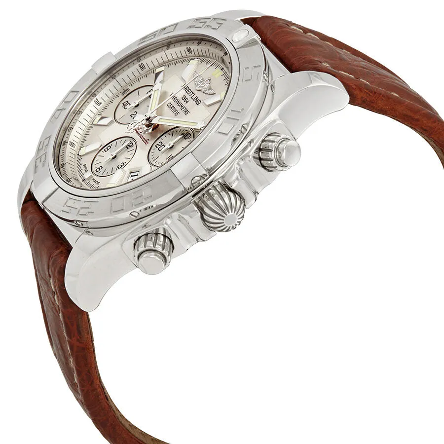 Breitling Chronomat 44 Chronograph Automatic Silver Dial Men's Watch AB011011-G684BRCT