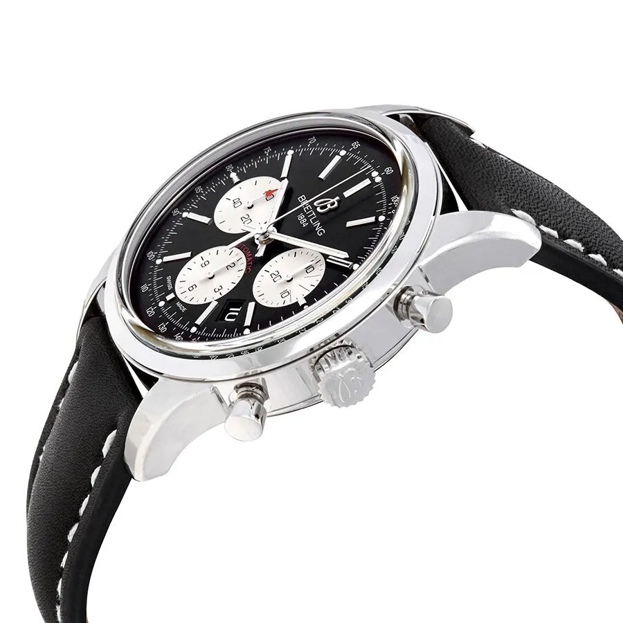 Breitling Transocean Chronograph Automatic Black Dial Men's Watch AB015212/BF26-435X