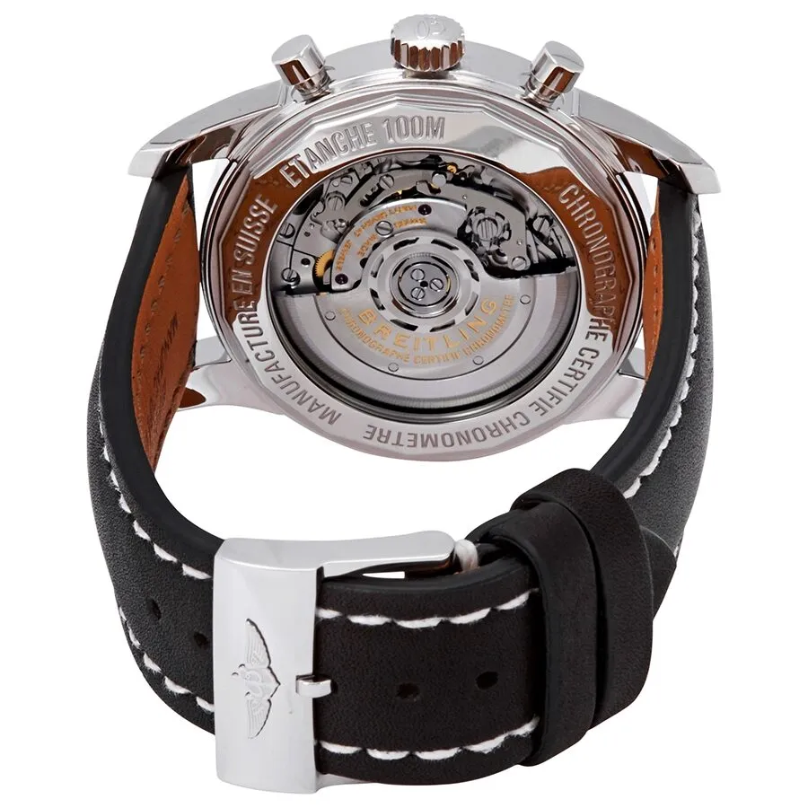 Breitling Transocean Chronograph Automatic Black Dial Men's Watch AB015212/BF26-435X