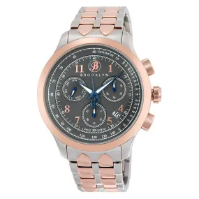Brooklyn Prince Swiss Quartz Chronograph Grey Dial Men's Watch 204-M3862