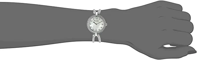 Bulova Quartz Crystal Ladies Watch 96L223