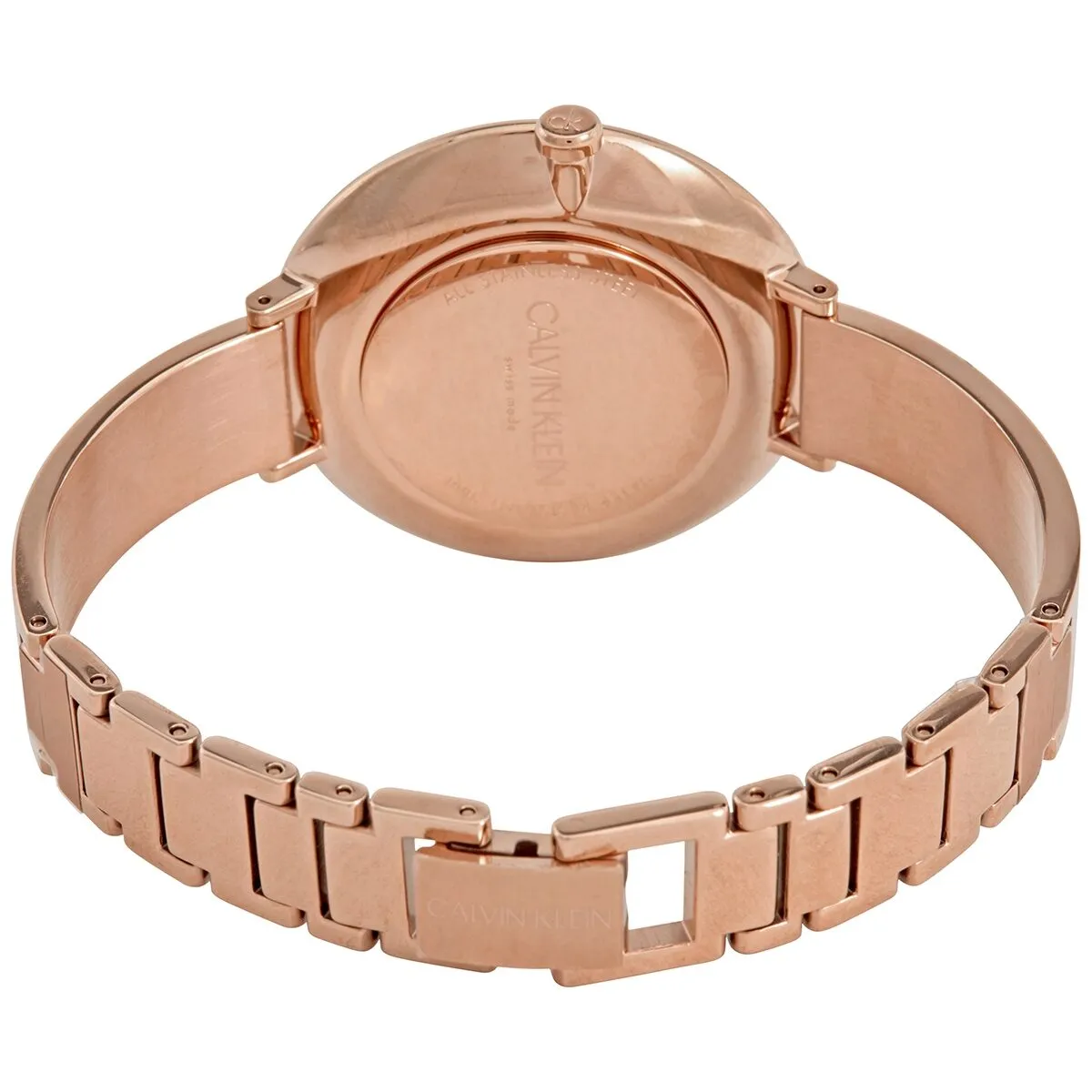 Calvin Klein Rise Quartz Silver and White Ladies Watch K7A23646