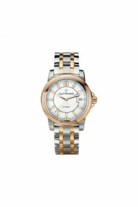 carl f. bucherer patravi autodate twotone 38mm stainless steel/18kt rose gold unisex watch