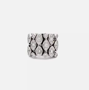 Cartier 18K White Gold Diamond Diadea Ring ASC5604