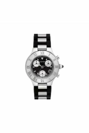 cartier must 21 chronoscaph 38mm stainless steel men's watch