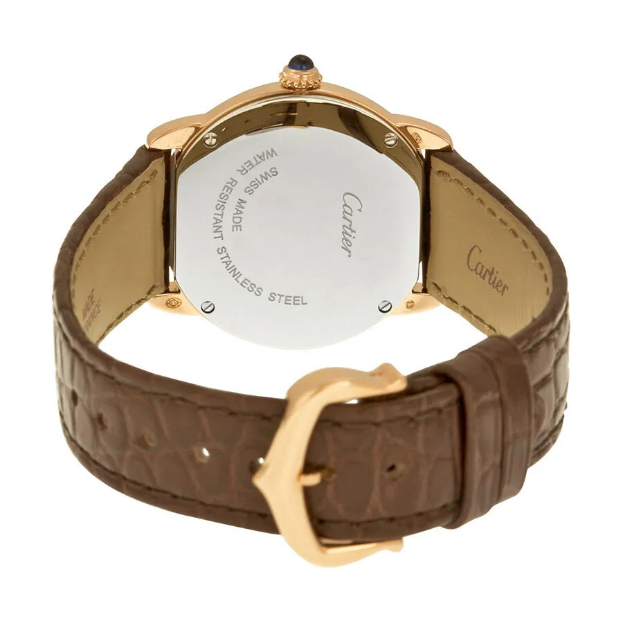 Cartier Ronde Solo De Cartier 18kt Pink Gold Silver Dial Ladies Watch W6701007