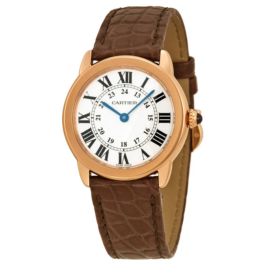 Cartier Ronde Solo De Cartier 18kt Pink Gold Silver Dial Ladies Watch W6701007