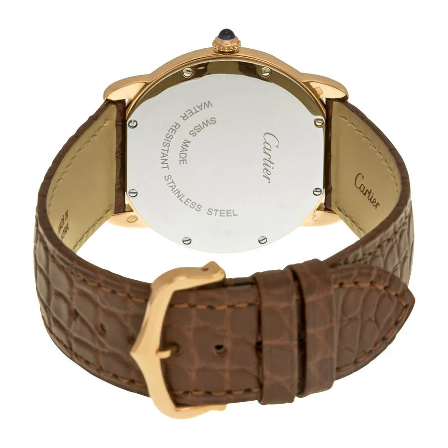 Cartier Ronde Solo De Cartier 18kt Rose Gold Silver Dial 36 mm Watch W6701008