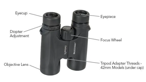 Celestron 10 x 42 Outland X Binoculars - Roof