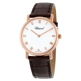 Chopard Classic White Dial Rose Gold Ladies Watch 163154-5001