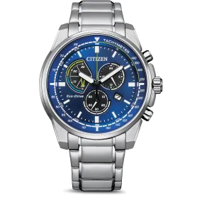 Citizen Eco-Drive Chronograph Blue Men's Watch AT1190-87L