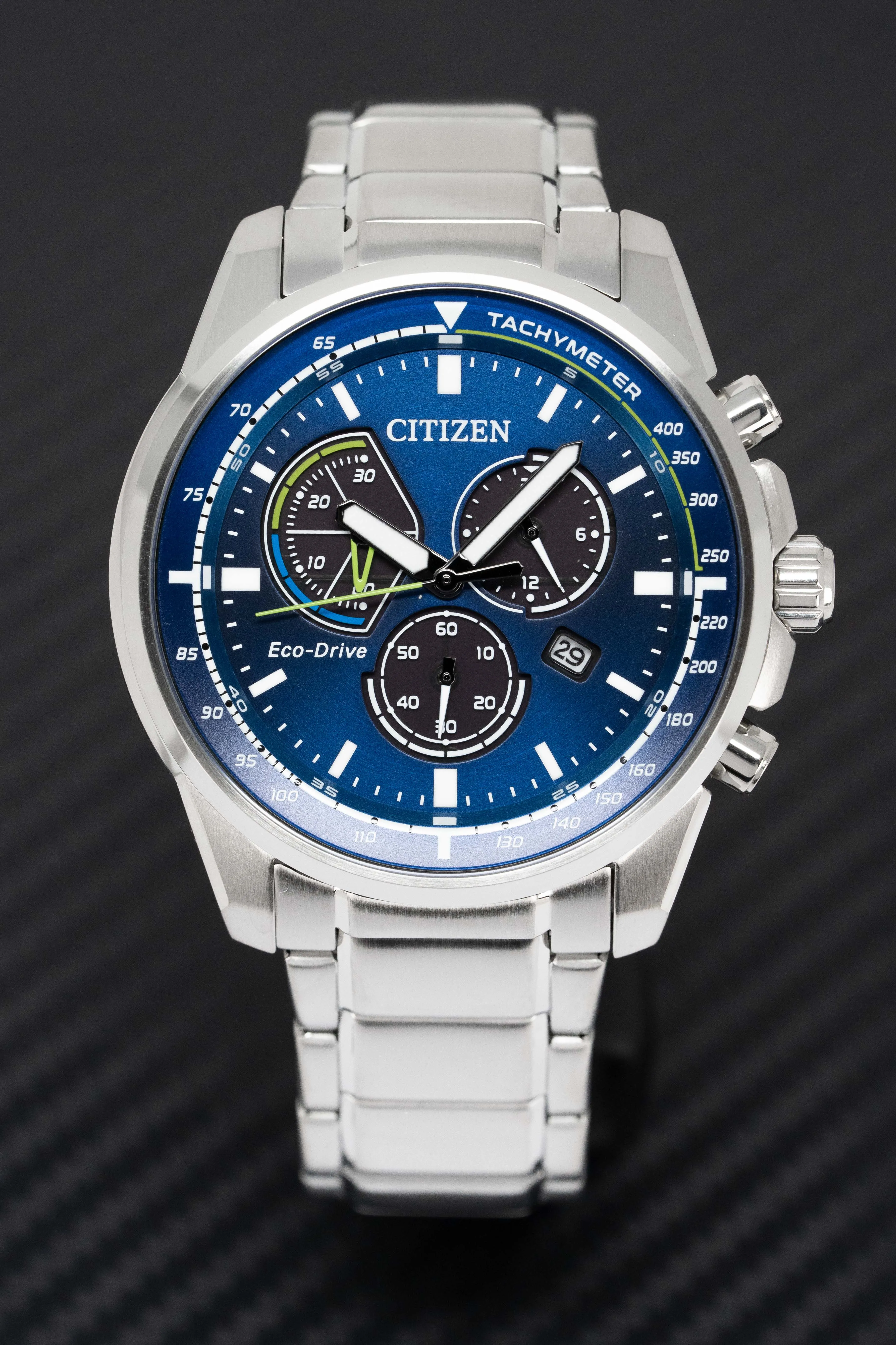 Citizen Eco-Drive Chronograph Blue Men's Watch AT1190-87L