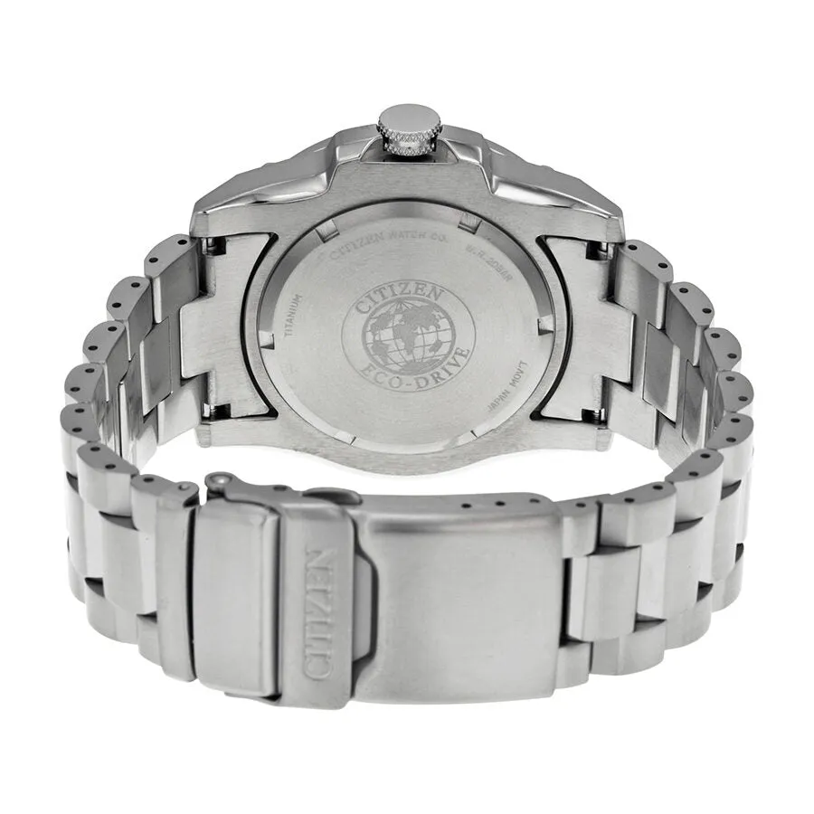 Citizen Eco Drive STX43 Black Dial Titanium Men's Watch BJ8070-51E