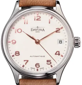 Classic Vegan Automatic Swiss-Made White Bronze Executive Watch 16618866V