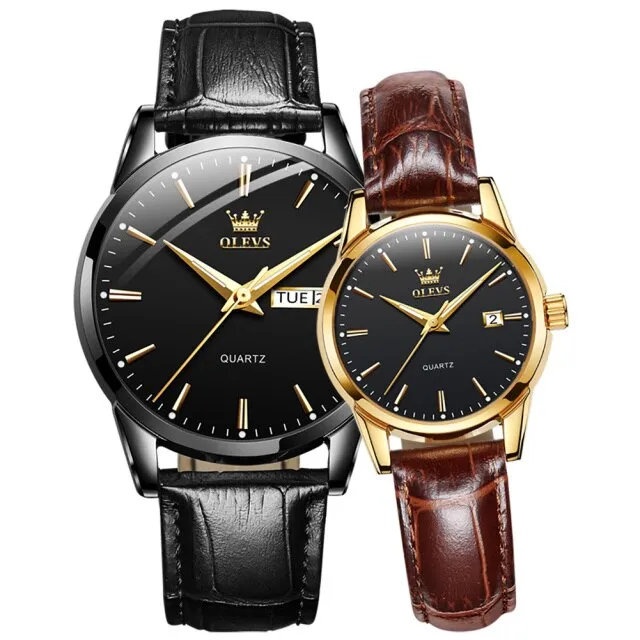 Couple Quartz Wristwatch Men and Women Fashion Waterproof Watch