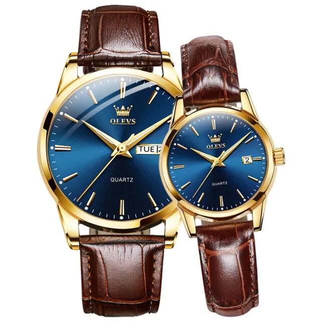 Couple Quartz Wristwatch Men and Women Fashion Waterproof Watch