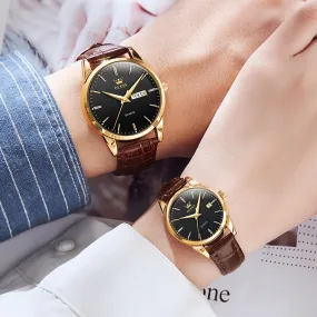 Couple Quartz Wristwatch Men and Women Fashion Waterproof Watch