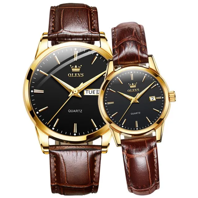Couple Quartz Wristwatch Men and Women Fashion Waterproof Watch