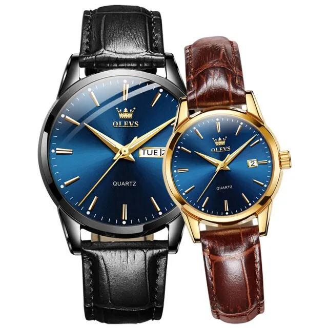 Couple Quartz Wristwatch Men and Women Fashion Waterproof Watch