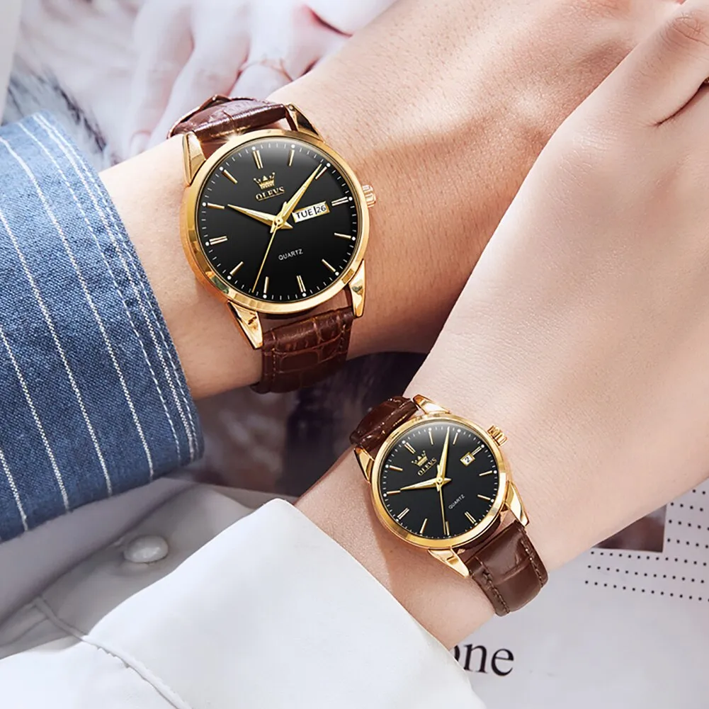 Couple Quartz Wristwatch Men and Women Fashion Waterproof Watch