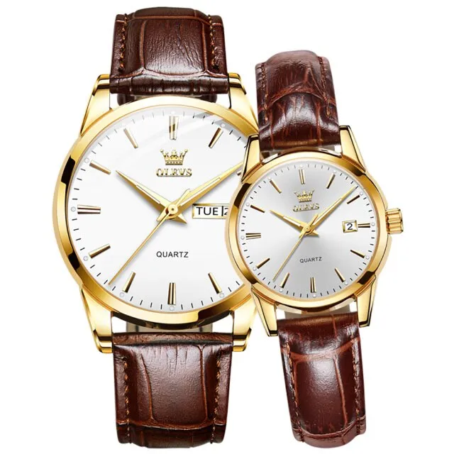 Couple Quartz Wristwatch Men and Women Fashion Waterproof Watch