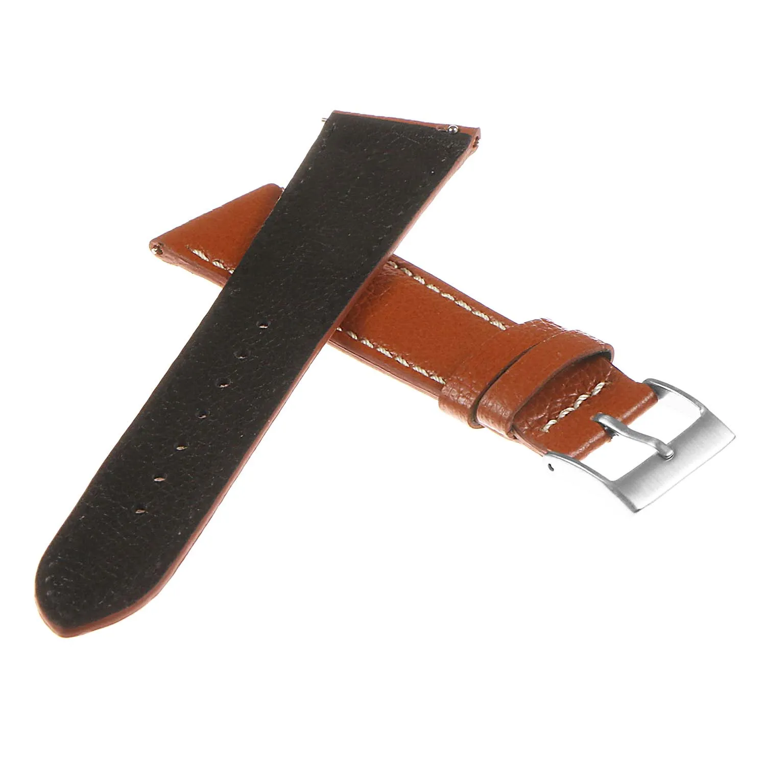 DASSARI Classic Pebbled Leather Watch Band