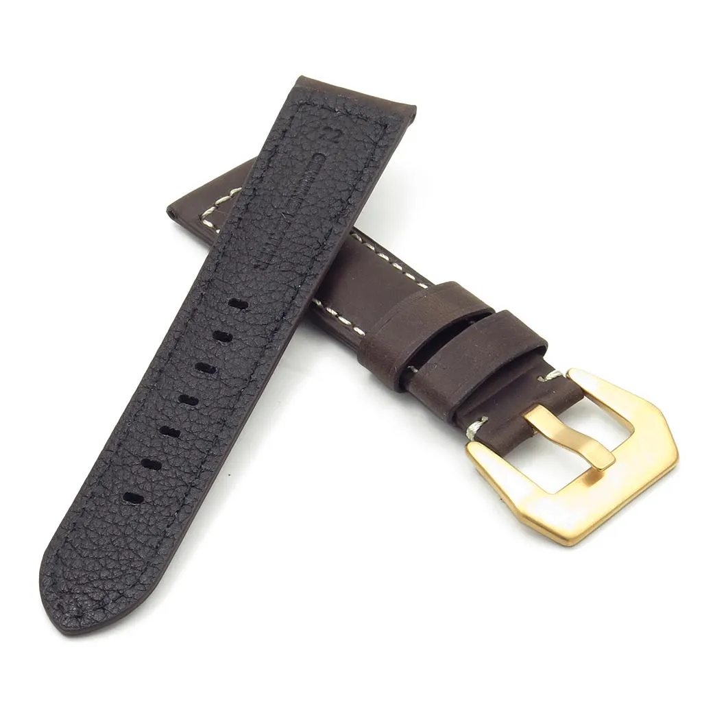 DASSARI Salvage Strap w/ Yellow Gold Buckle