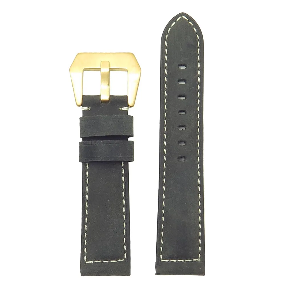 DASSARI Salvage Strap w/ Yellow Gold Buckle
