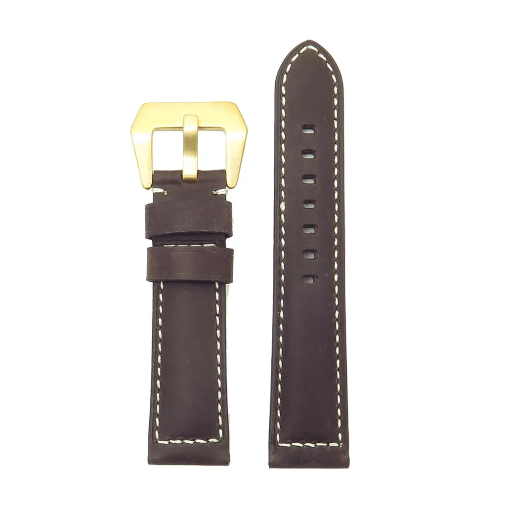 DASSARI Salvage Strap w/ Yellow Gold Buckle