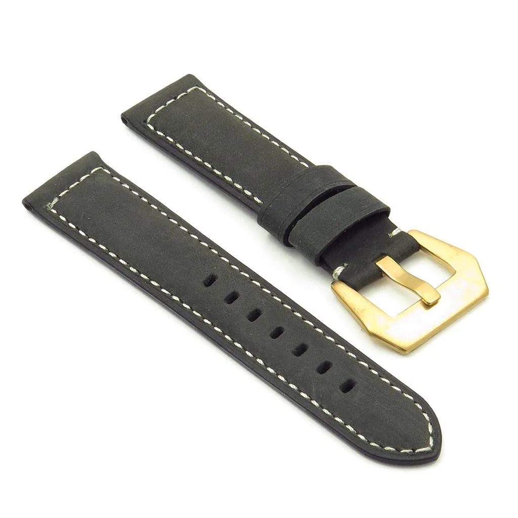 DASSARI Salvage Strap w/ Yellow Gold Buckle